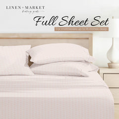 Linen Market draps posés sur lit full pour maintien net