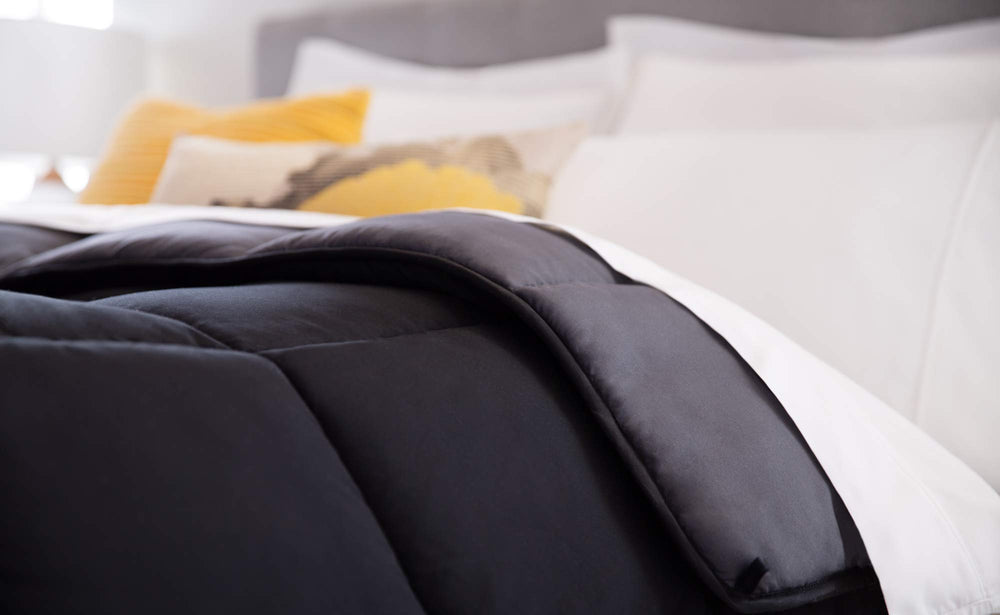 Linenspa boucles intégrées maintenant la couette dans la housse