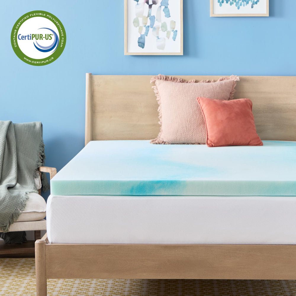 Linenspa topper taille King montrant ajustement et couverture