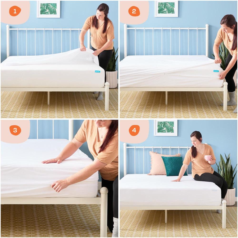 Linenspa comparaison montrant ajustement sur matelas jusqu’à 12 pouces