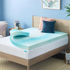 Linenspa face avant du surmatelas Twin XL montrant finition et confort