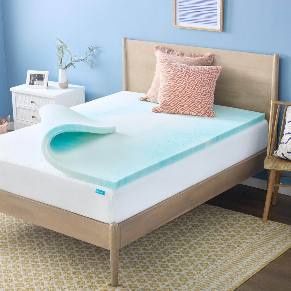Linenspa vue avant du surmatelas Twin offrant confort immédiat