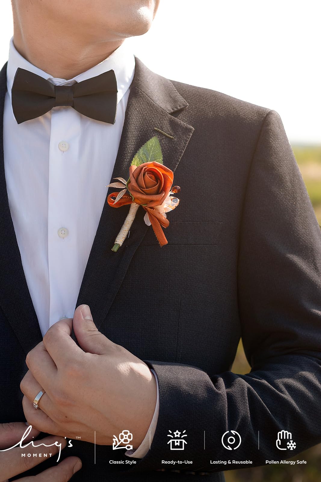 Ling's moment ensemble de dix boutonnieres illustrant cohérence de style