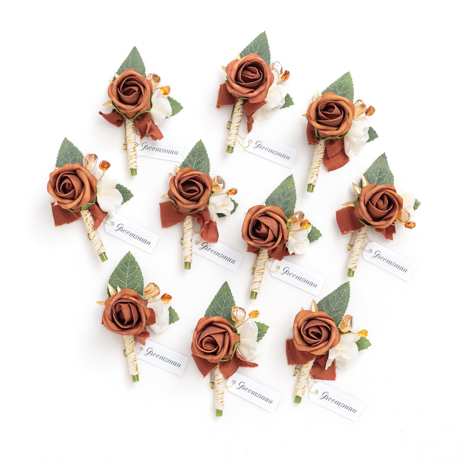 Ling's moment paquet avant montrant 10 boutonnieres prêtes à l'emploi