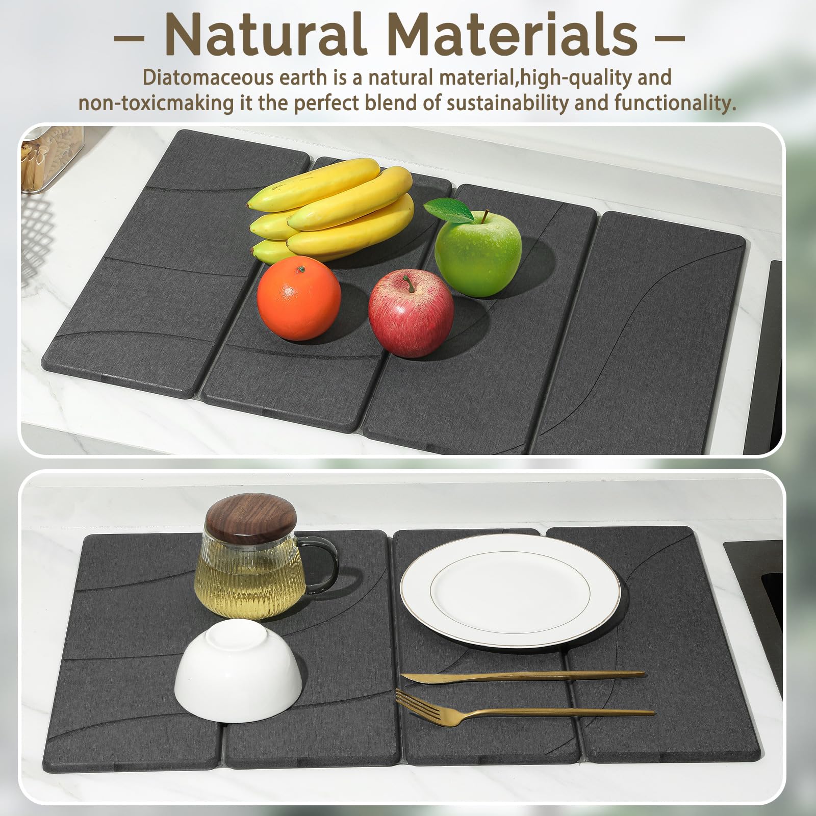 Linidcoud tapis installé dans cuisine stylée, allie fonctionnalité et esthétique