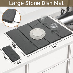 Linidcoud petit tapis face avant adapté pour verres et ustensiles, optimise l'espace