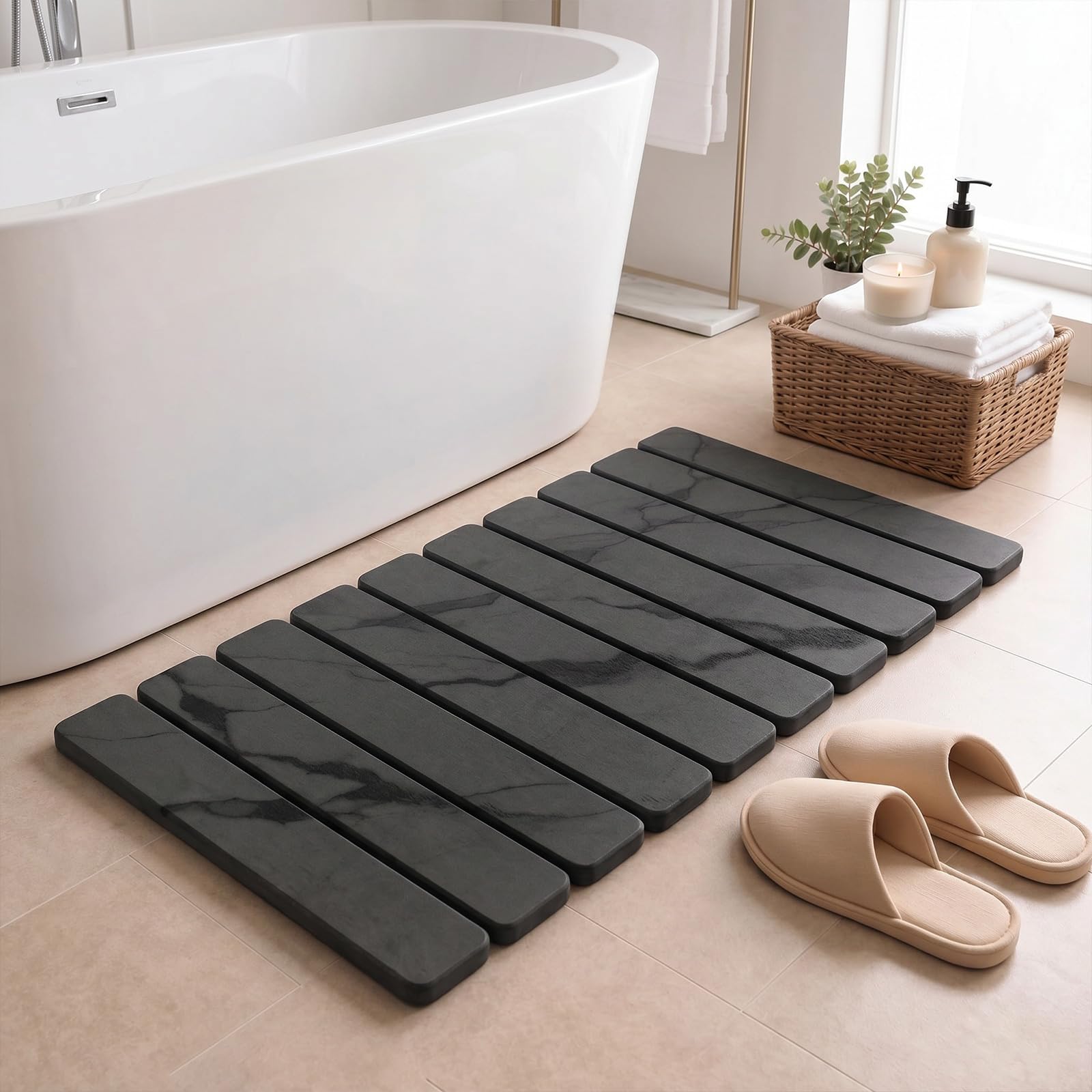 Linidcoud tapis plié pour rangement compact économise l'espace