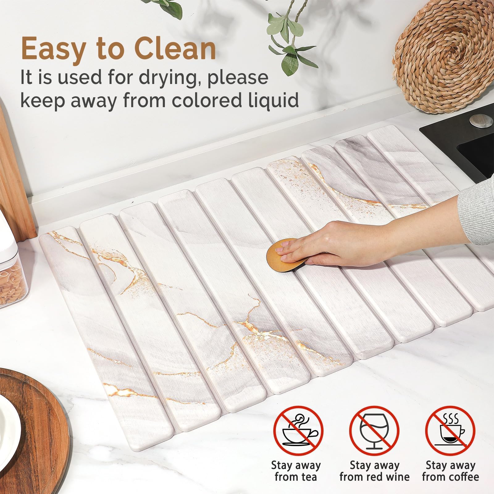 Linidcoud tapis roulé pour rangement, gain de place pratique