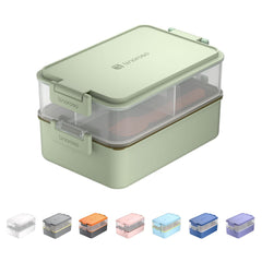 linoroso boîte bento 2 étages vue frontale pratique et compacte