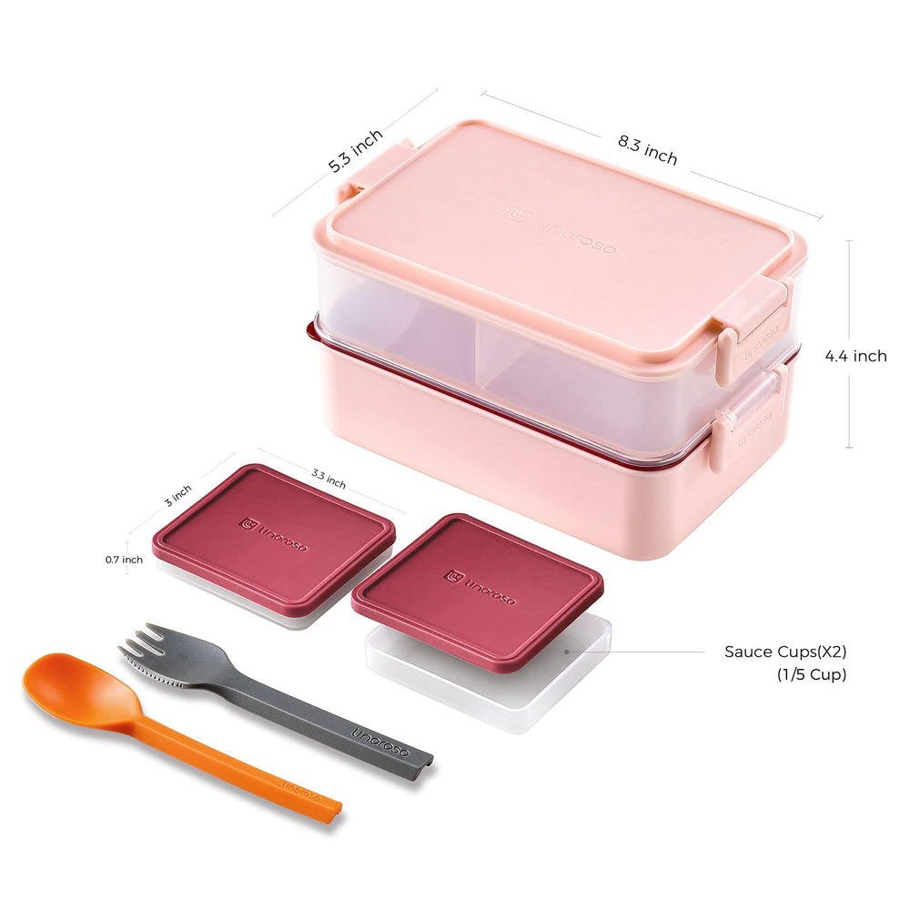 linoroso boîte bento rangée dans sac de transport pour repas nomade
