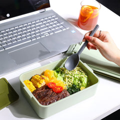 linoroso boîte bento gros plan compartiments séparés pour portionnement