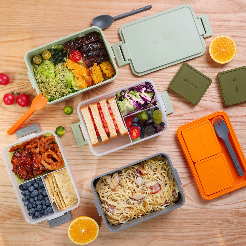 linoroso boîte bento comparaison avec main illustrant taille portable