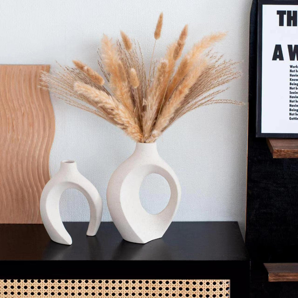 Liotww vase avec pampas illustre polyvalence décorative