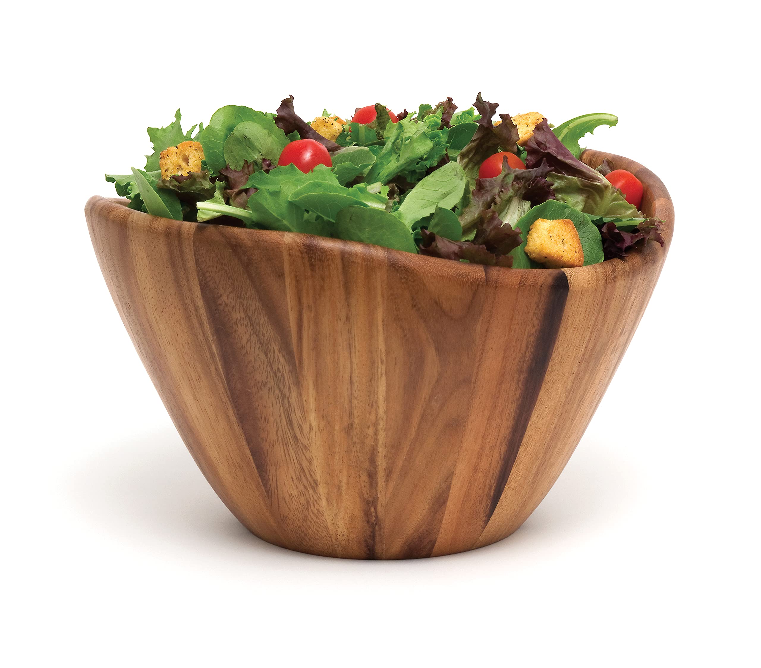 Lipper International bol acacia en usage avec salade, service pratique
