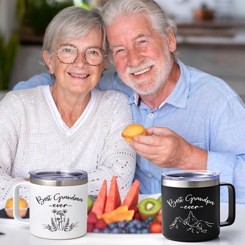 LiqCool comparaison de taille du mug dans une main montrant capacité 14 oz