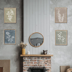 Liswit composition 2x2 sur mur de salon apportant harmonie et personnalité