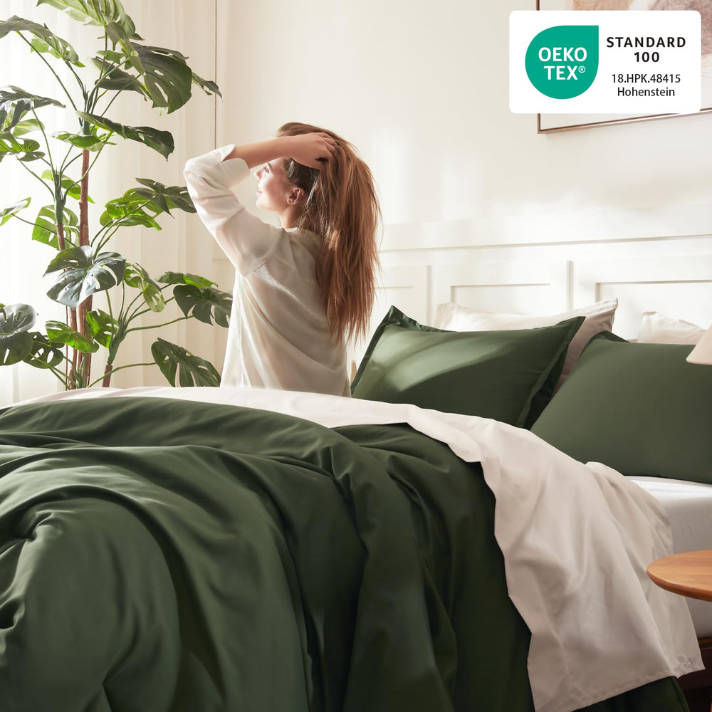 Litanika couette en usage sur lit, apparence moelleuse pour nuits agréables