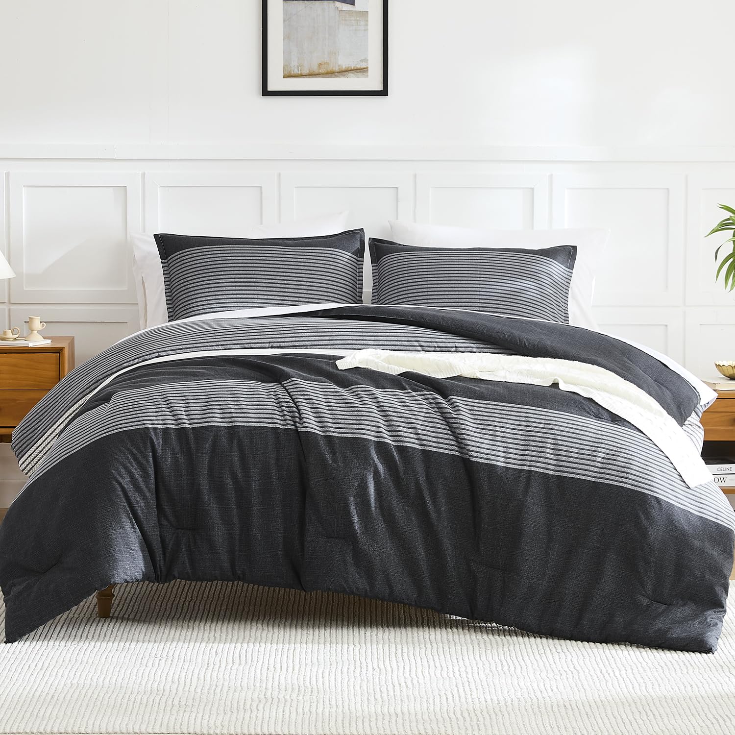 Litanika gros plan rayures montrant design net et contemporain