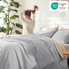 Litanika ensemble posé sur lit king montrant couverture complète