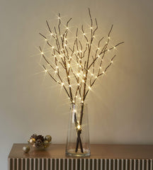 LITBLOOM branche saule face avant montrant silhouette et lumière chaleureuse