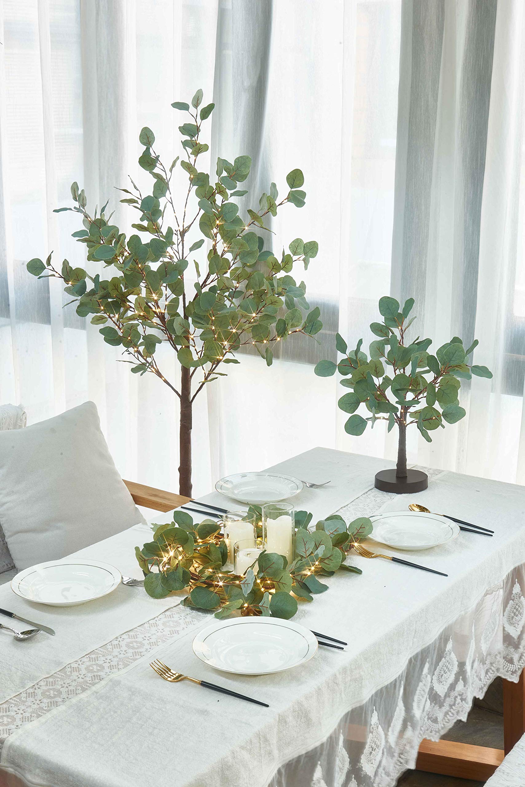 LITBLOOM composition de table de mariage offrant élégance et lumière douce
