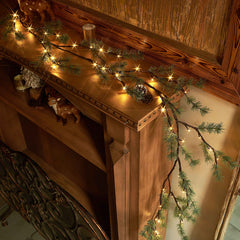 LITBLOOM gros plan branches et LED montrant texture réaliste