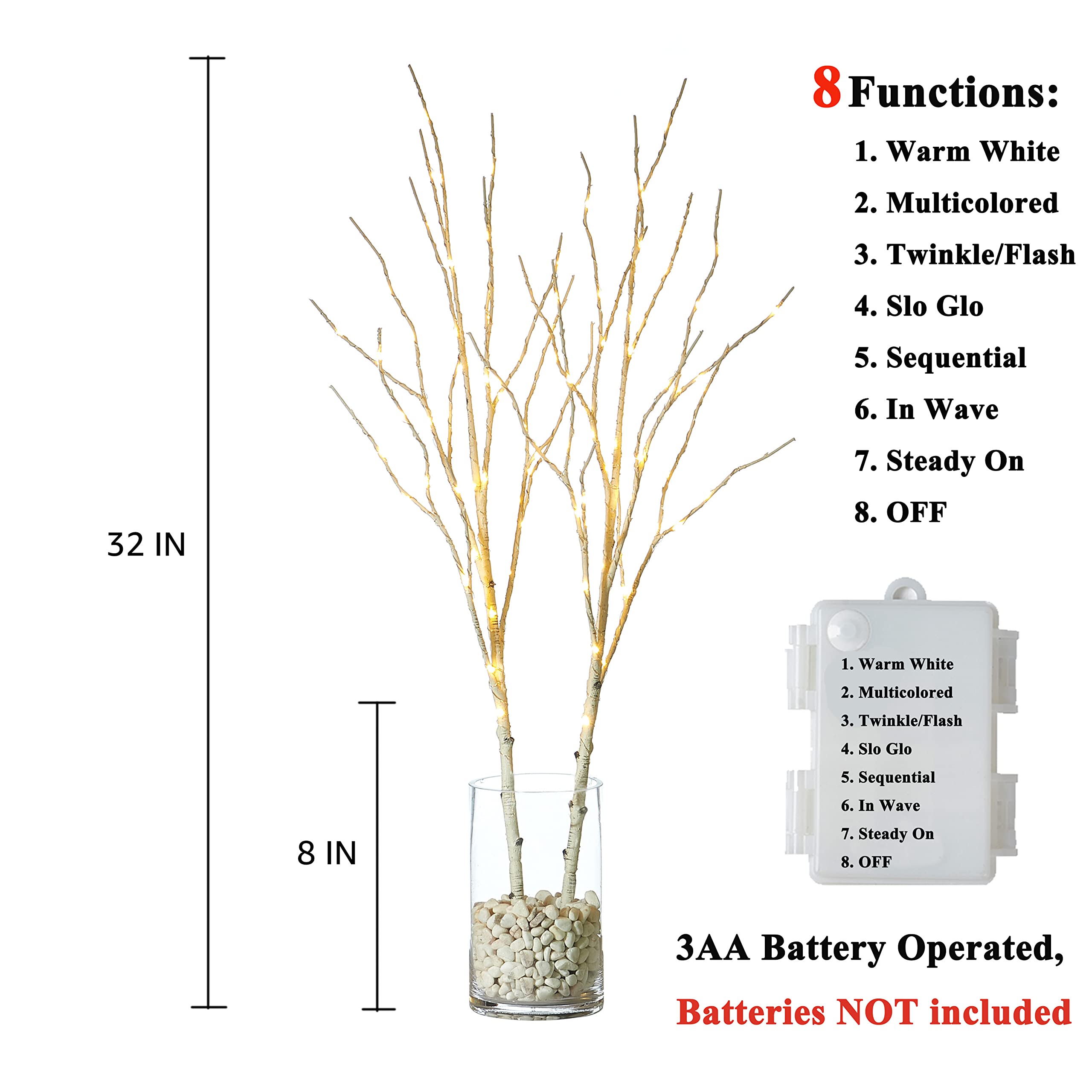 LITBLOOM gros plan écorce blanche réaliste offrant un aspect naturel