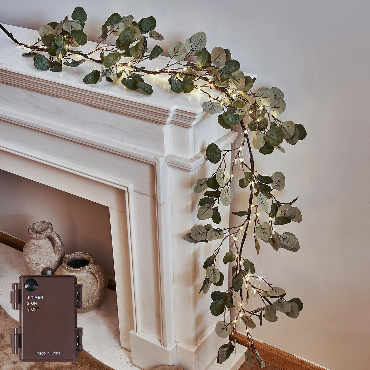 LITBLOOM gros plan feuilles eucalyptus montrant texture naturelle et durabilité