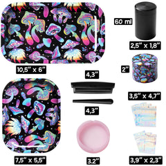 Little Hippie ensemble complet sur table illustrant rangement et organisation