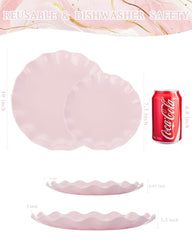 LIYH assiette rose gros plan sur la texture pour un fini raffiné