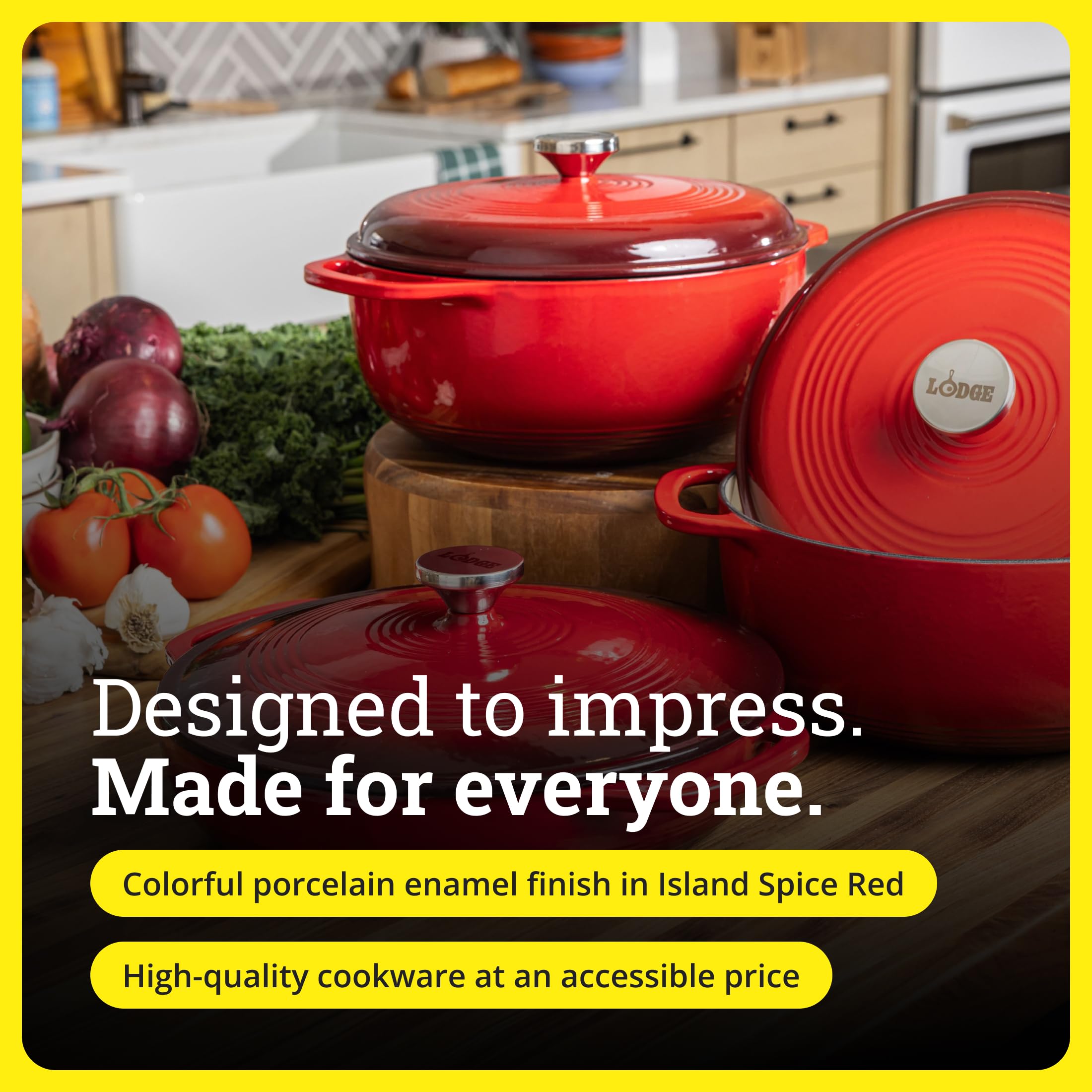 Lodge braiser posé sur plaque induction prouvant compatibilité toutes cuisinières