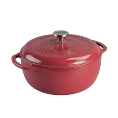 Lodge cocotte face avant cranberry, design attractif et cuisson homogène