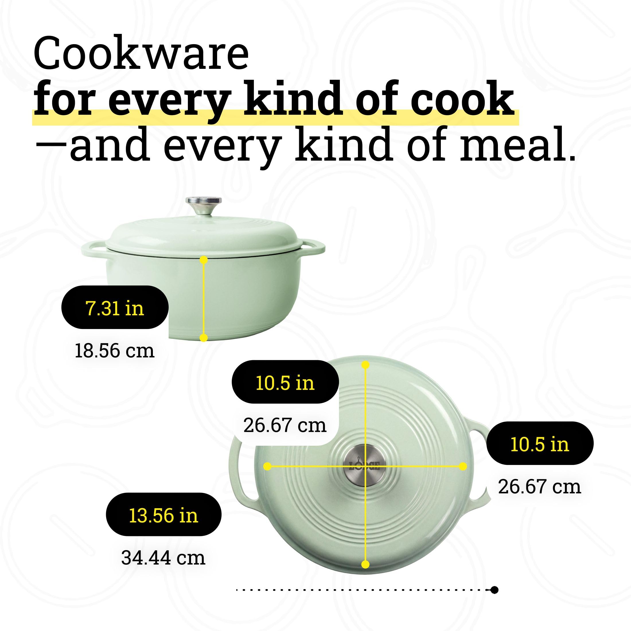 Lodge cocotte en usage, mijoté homogène pour plats savoureux