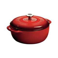 Lodge cocotte face avant Island Spice Red, attrayante et résistante