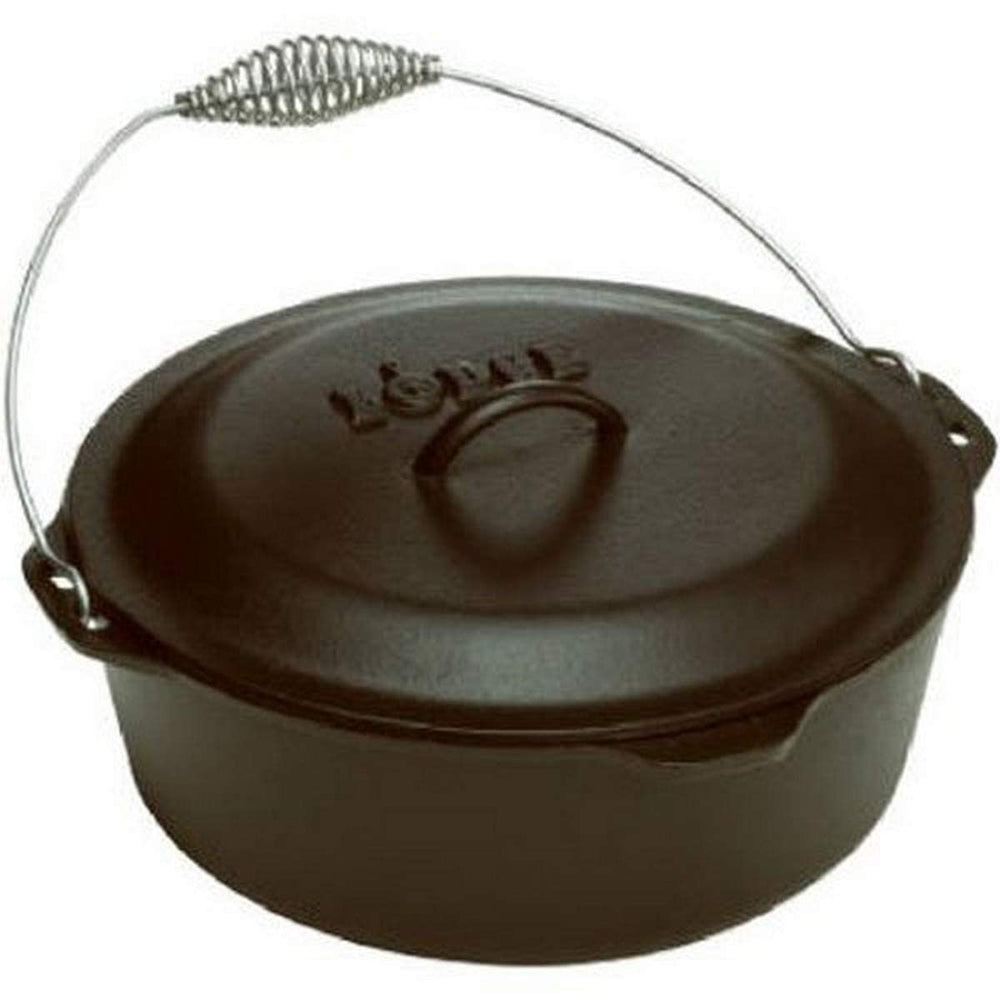 Lodge cocotte vue avant montrant la forme et la finition, durabilité garantie