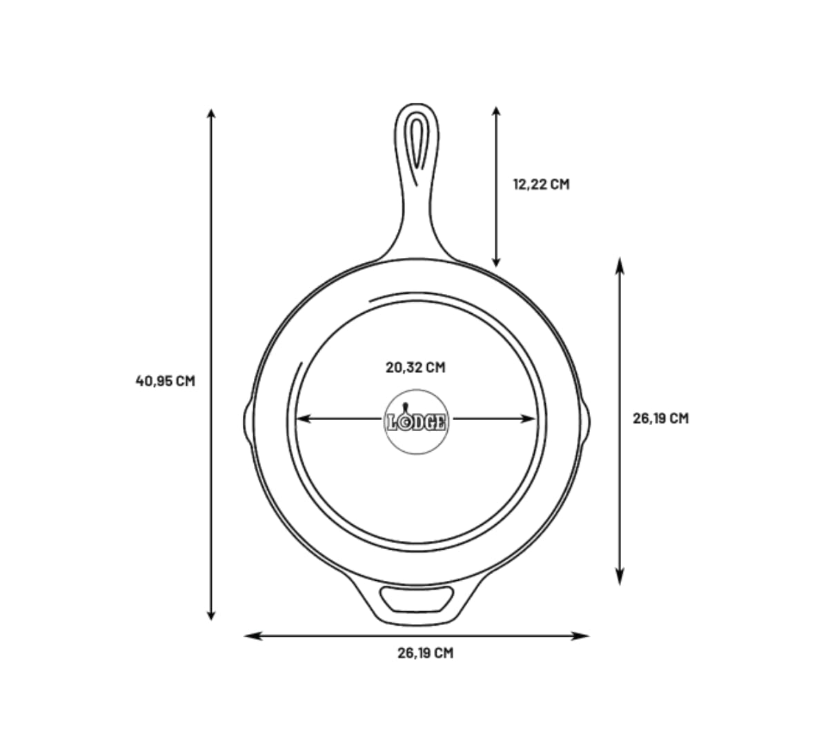 Lodge texture surface de cuisson préassaisonnée offrant un fini antiadhésif