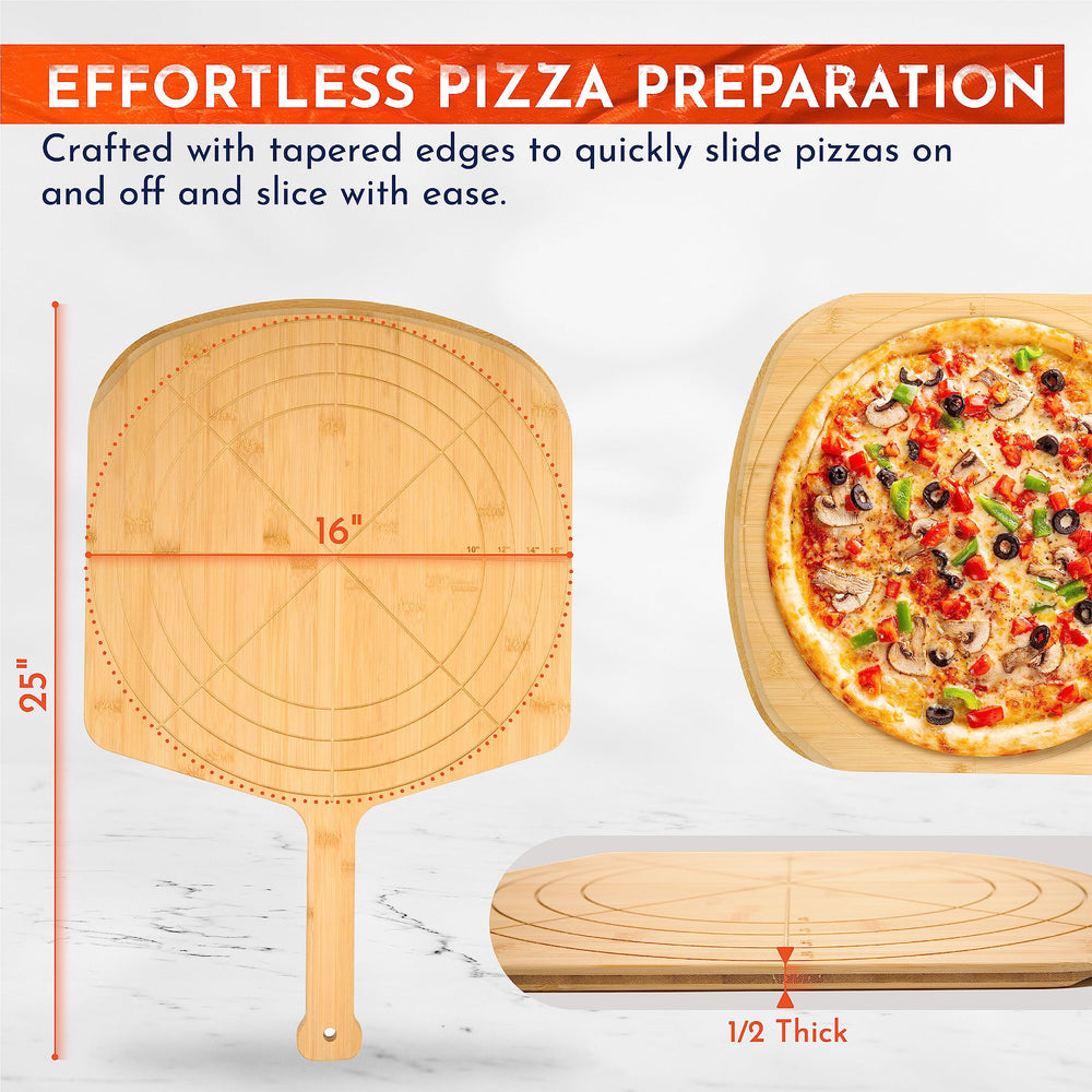 Loftern pelle en usage avec pizza chaude, transfert sûr et sans désordre