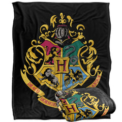 LOGOVISION plaid devant avec blason Hogwarts, apporte confort décoratif