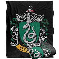 LOGOVISION plaid Slytherin vue avant montrant l'écusson et confort
