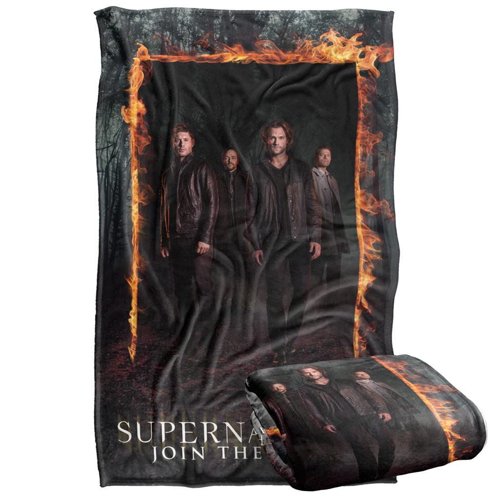 LOGOVISION plaid Supernatural Fire Frame face avant montrant le design vibrant pour décoration