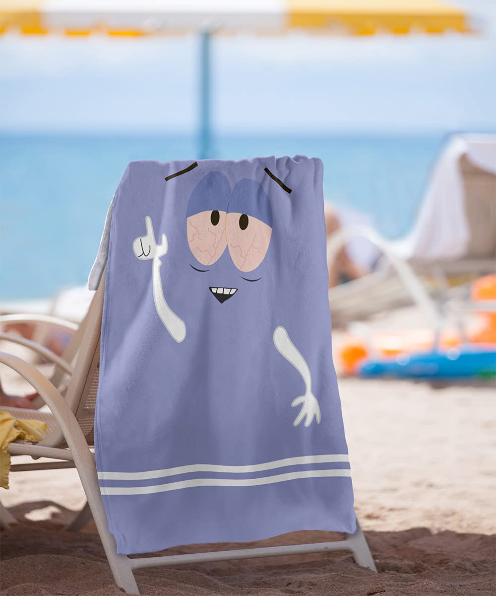 LOGOVISION Towelie verso en coton absorbant pour un séchage efficace après baignade