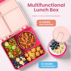 LOHASOK bento avec aliments organisés pour un repas équilibré et coloré