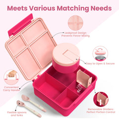 LOHASOK fourchette et cuillère en silicone rangées pour repas complet