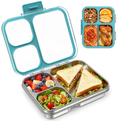 LOHASOK boîte bento face avant bleue, design compact et pratique