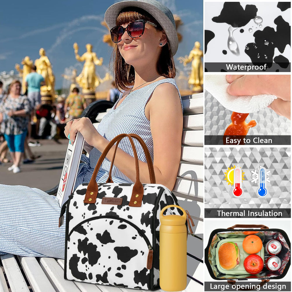 LOKASS sac isotherme posé au bureau, transport confortable des repas