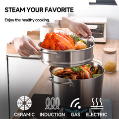 LOLYKITCH couvercle en verre pour surveiller cuisson et retenir vapeur