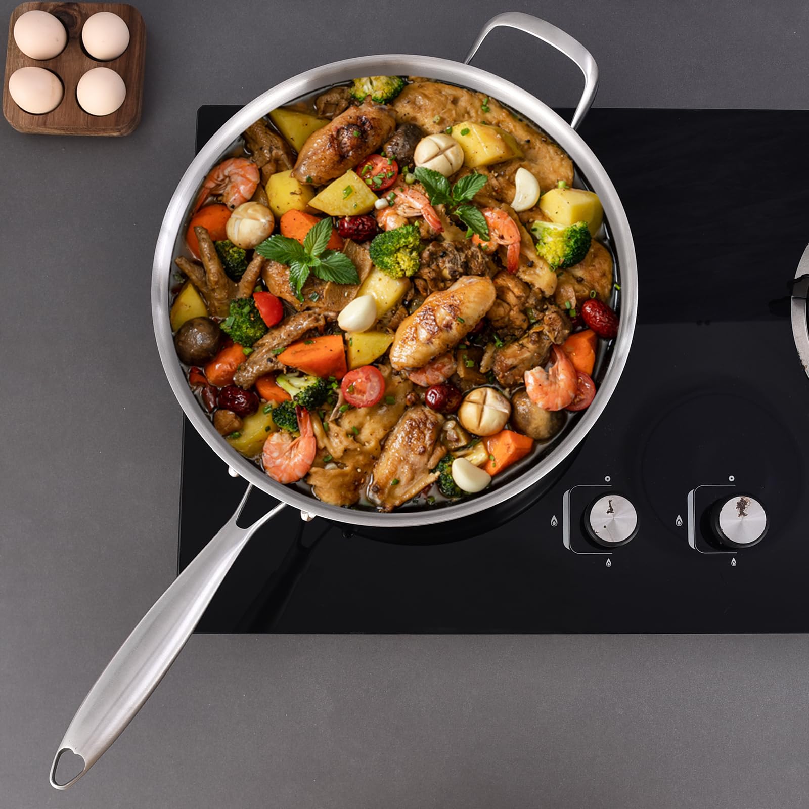 LOLYKITCH scène cuisine familiale montrant usage quotidien et gain de temps