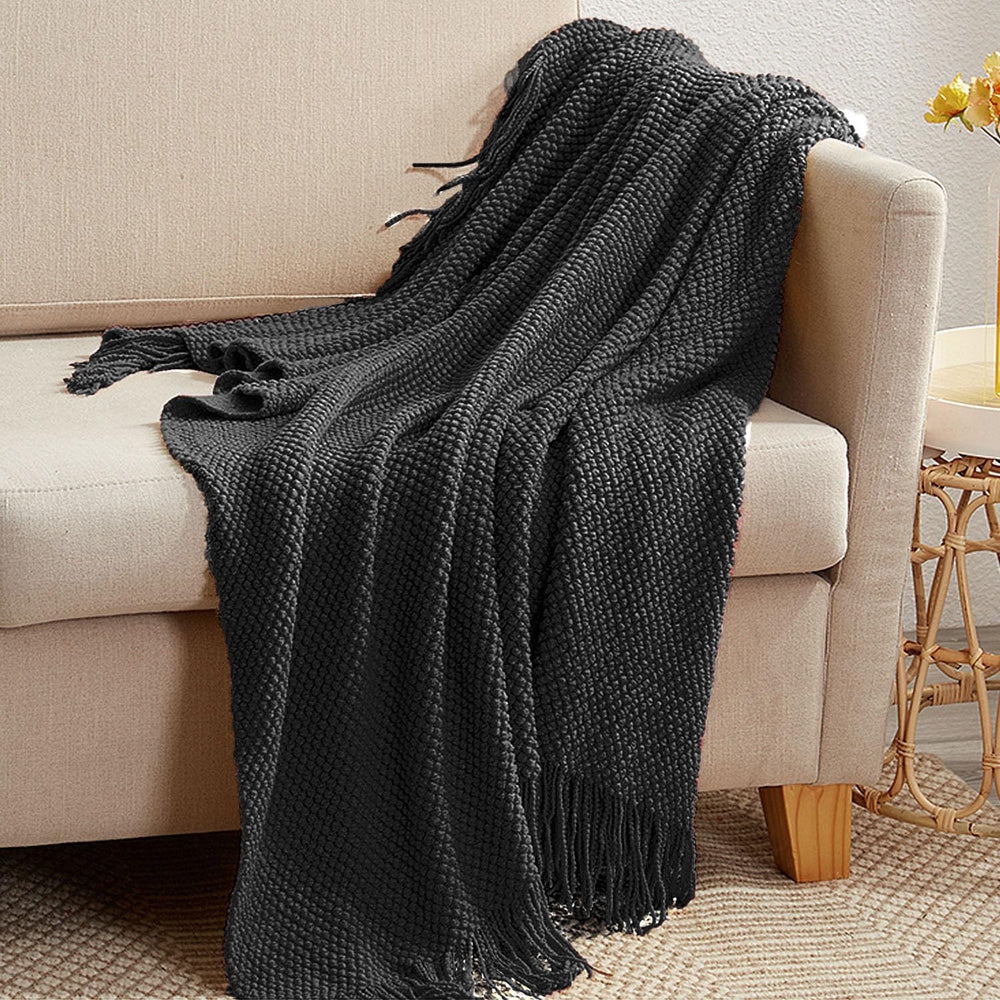 LOMAO plaid à côté d’objets montrant taille pratique