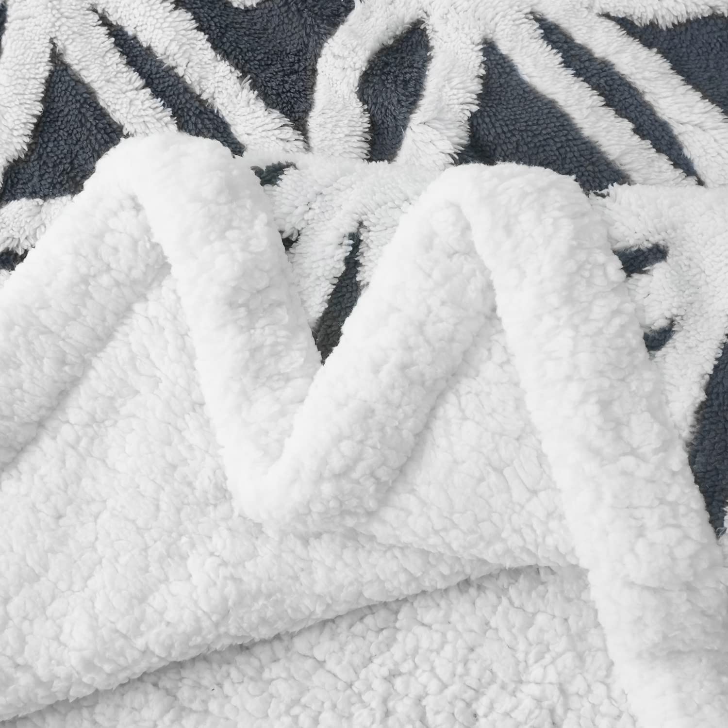 LOMAO gros plan Sherpa pelucheux montrant chaleur isolante et moelleux