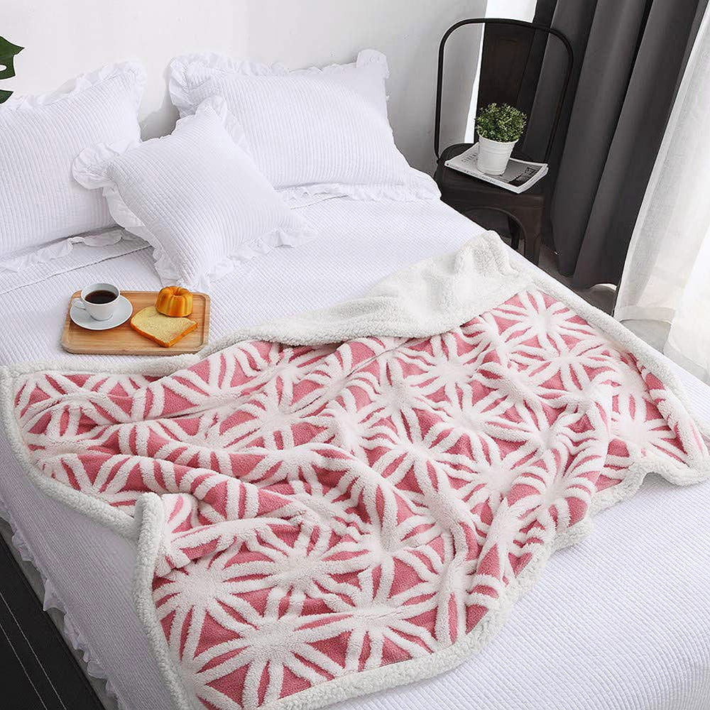 LOMAO gros plan texture sherpa et microfibre, sensation ultra-douce garantie